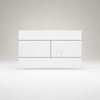Placca Dual Cassetta Incasso Doppio Scarico Slim Bianca 659041 Oli