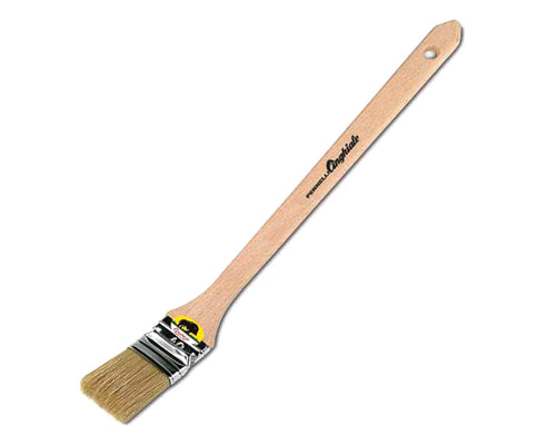 Pennello Radiatore Setola Bionda Serie 593- - Mm.20 - Manico In Plastica Simil-Legno - 12 Pezzi Cinghiale