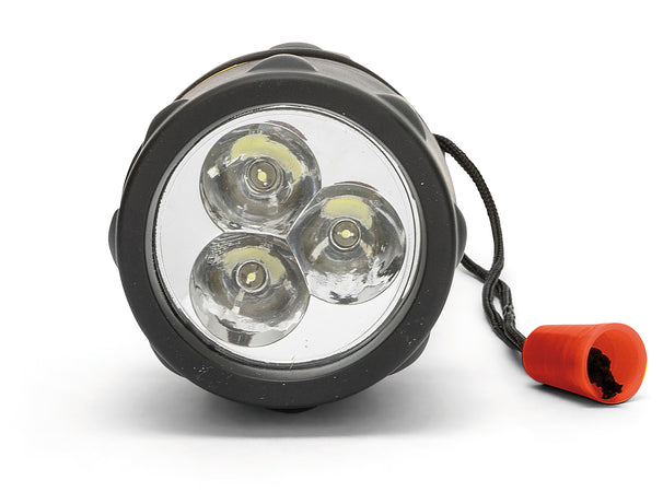 Torcia Rubber In Caucciu 3Led Portata Mt.30