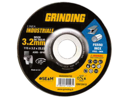 Dischi Da Taglio Per Ferro/Inox Ø Mm.230 Linea Industriale- - Ø Mm.230X3,2 Foro 22,2 Da Taglio Per Ferro/Inox - 20 Pezzi Grinding