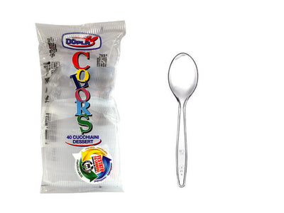 Cucchiaini Trasparenti Pz.40 - 30 Confezione Dopla