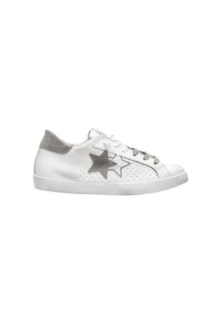 2-STAR Sneakers Uomo 2-star Prime Star Bianco stella grigia da uomo