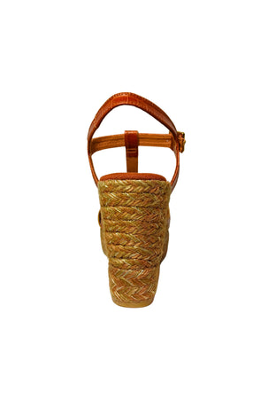 KANNA Scarpe Donna Kanna Sandalo Margarita Cognac-Chiusura con cinturino da donna