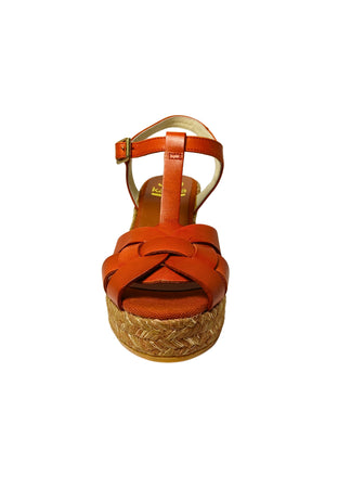 KANNA Scarpe Donna Kanna Sandalo Lucido Argilla-Chiusura con cinturino da donna