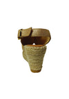 KANNA Scarpe Donna Kanna Sandalo Chianti Oro-Zeppa e chiusura con cinturino da donna