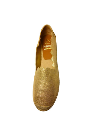 KANNA Scarpe Donna Kanna Espadrillas basse Chianti Oro da donna