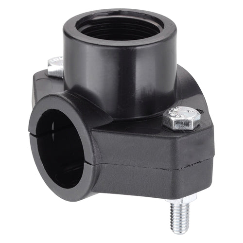 Presa A Staffa In Polipropilene Ø 25 X 1/2 - Pz 2 - Blister Koncreto