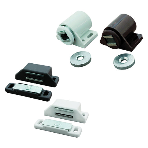 Chiusura Magnetica Regolabile Forza Kg 6 Pz. 2 - Bianco Tondo - Blister Koncreto