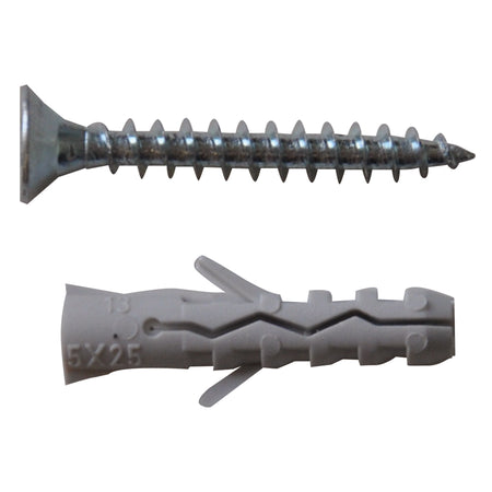 Tassello Nylon 'Tc65' Mm 6 Vite 4,5 X 40 - Pz. 20 - Blister Koncreto