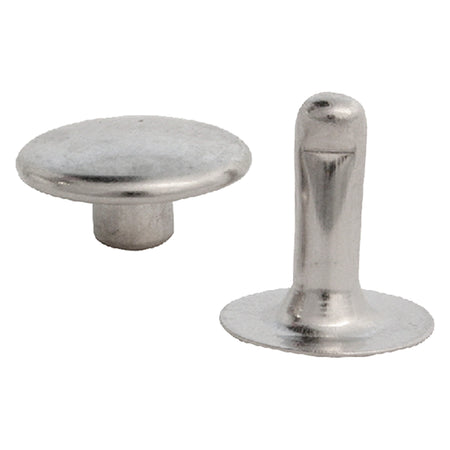 Rivetto Nichelato Con Testa Maschio/Femmina N. 33 - Pz 50 - Blister Koncreto