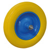 Ruota Poliuretanica Per Carriola Int. Mm 125 - Perno Corto