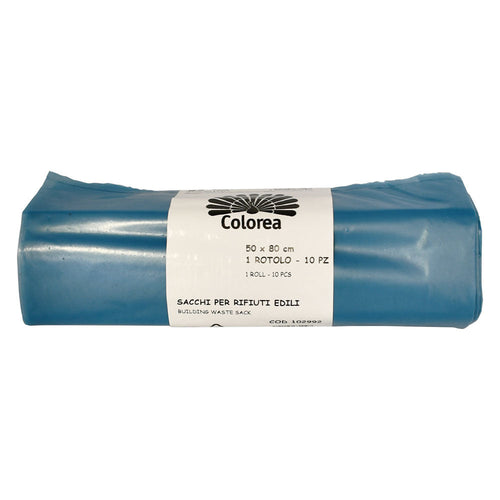 Sacco Per Macerie Cm. 50X80 Azzurri - Cf.10 Pezzi - Colorea