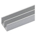 Profilo Per Fai Da Te Tipo Doppia 'U' Mm 16 X 12 X 1 - Mt 2 Col.Argento- 10 Pezzi - Uniko