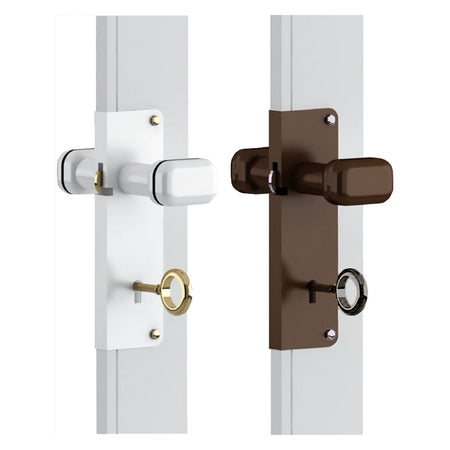 Serratura A Gancio Con Pomolo Colore Bianco - Kasart