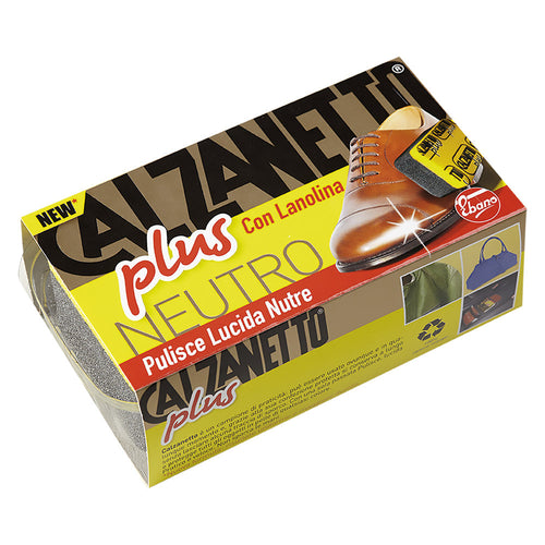 Spugna Lucida Scarpe 'Plus' Colore Nero- 12 Pezzi - Ebano