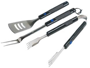 Set Utensili Per Barbecue Pz.3 Con Manici Allungabili In Bachelite Set Pz.3 Campingaz