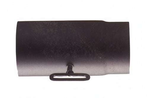Tubo Serrandola Porcell. Per Stufe A Legna Nero Opaco Pesante Mm.1,2 Ø Cm.13X25 Save