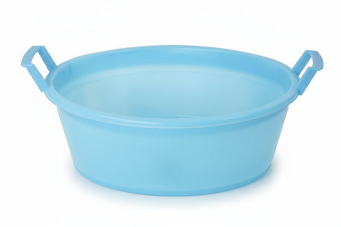 Bacinella Ovale Con Manici- - Ø Cm.60X23 Da Lt.30 - 2 Pezzi Stefanplast