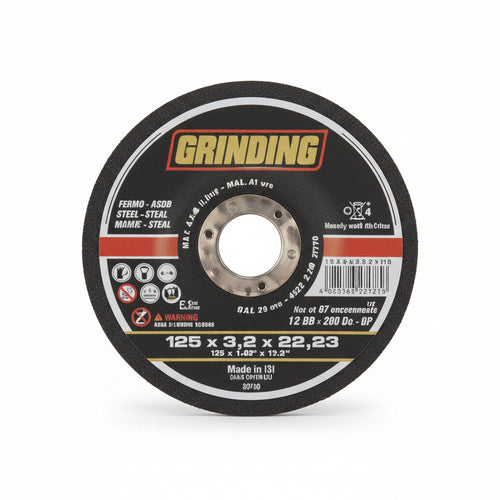 Dischi Da Taglio E Da Sgrosso Centro Depresso Per Ferro Ø Mm.115- - Ø Mm.115X2,4 Foro 22,2 Da Taglio Per Ferro - 50 Pezzi Grinding