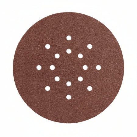 Dischi Carta Abrasiva Forata Con Velcro Per Rotorbitali Ø Mm.225- - Grana P180 Confezione Da 100 Pz. - 1 Confezione Imperial