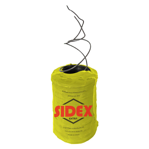 Bobina Filo Ferro Zincato A 2 Fili N. 4 X 2- 25 Kg - Sidex