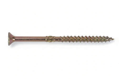 Viti Truciolare Testa Svasata Torx Acciaio Zincato Giallo Fm-Wood Pro- - Ø Mm.10X180 Filetto Mm.100 - 50 Pezzi Friulsider