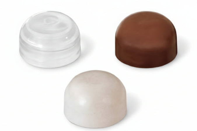 Fermaporta Adesivo A Birillo Ø Mm.28X18- - Marrone - 100 Pezzi