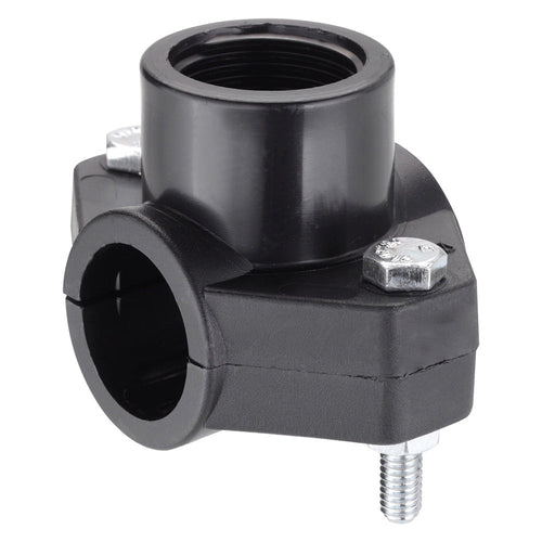 Presa A Staffa In Polipropilene Ø 20 X 1/2 (2 Bulloni)- 25 Pezzi - Irritec