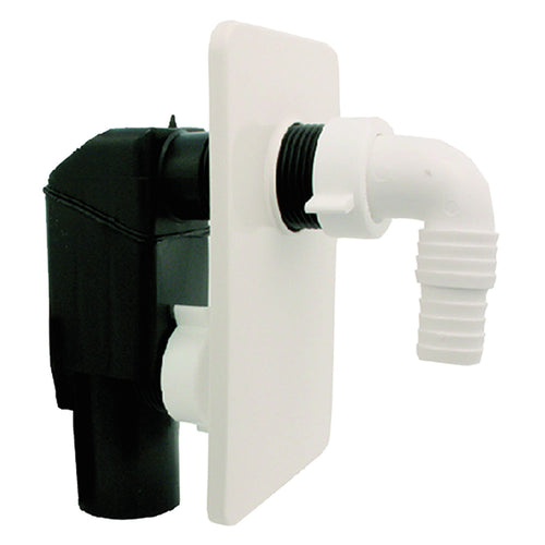 Sifone Ad Incasso Placca Bianca - Poliprop.Vergine - Bonomini