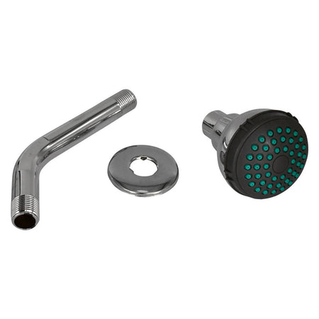 Soffione Per Doccia Linea 'Dark Grey' Abs Cromato - Fluxy