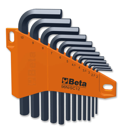 Beta Serie Chiavi Maschio Esagonali 12 Pz. Art. 96N/Sc12 Mm. 2÷10