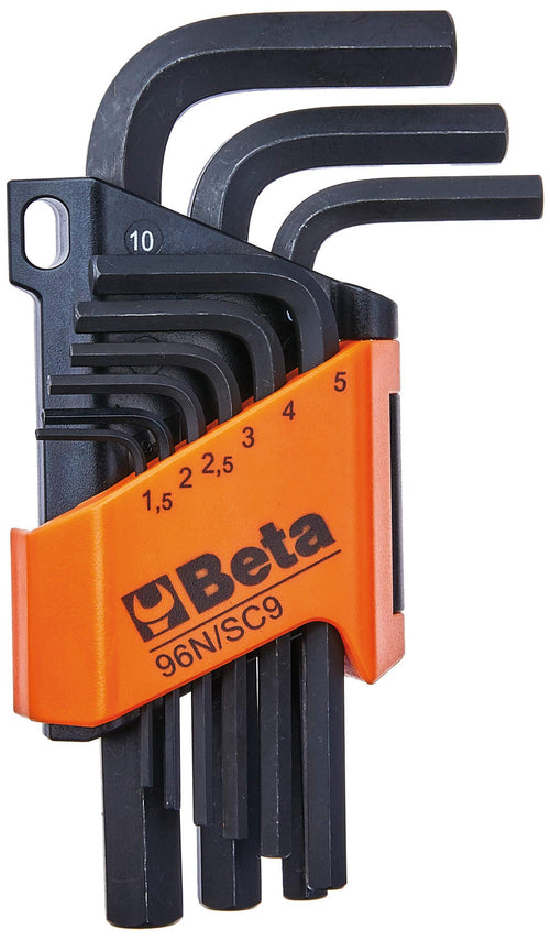 Beta Serie Chiavi Maschio Esagonali 9 Pz. Art. 96N/Sc9 Mm. 1,5÷10