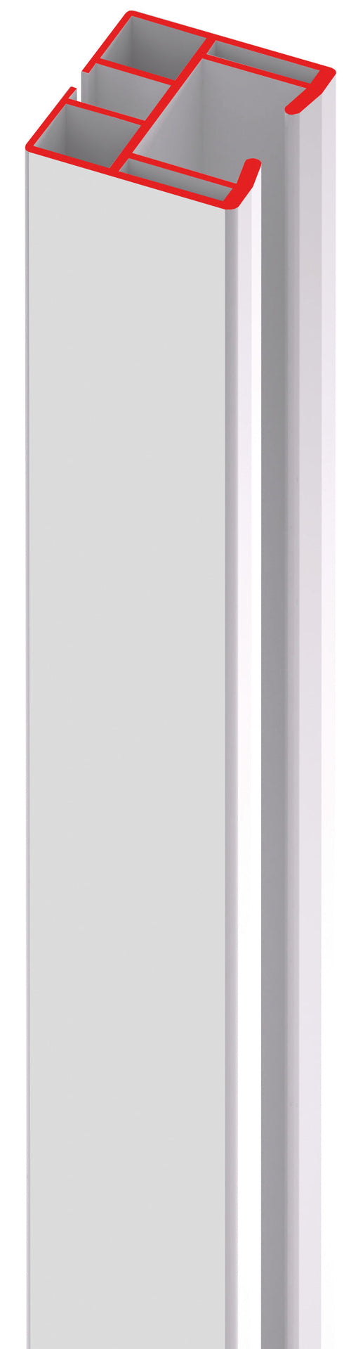 Binario Scorrimento Per Porta A Soffietto Monica Col. Bianco Cm. 180