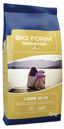 Bio Form Crocchette Per Cani Adulti ?Dog Adult Lamb Proteine/Grassi 25-10% - Sacco Kg. 15