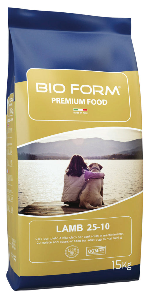 Bio Form Crocchette Per Cani Adulti ?Dog Adult Lamb Proteine/Grassi 25-10% - Sacco Kg. 15