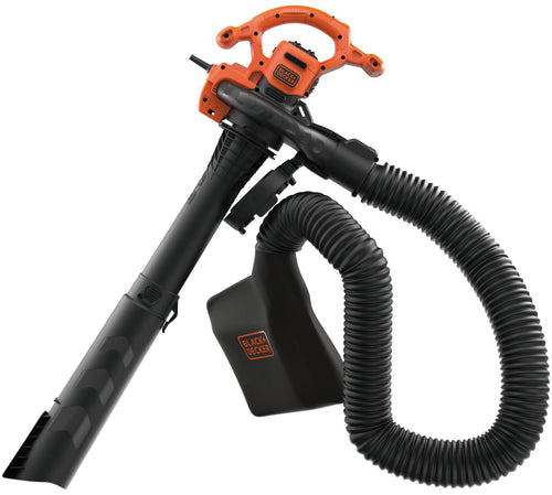 Black+Decker Aspiratore Soffiatore Trituratore Elettrico Beblv300-Qs 3.000 W Con Zaino