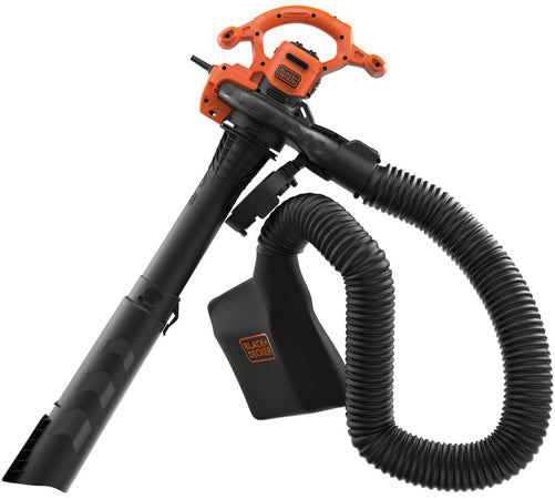 Black+Decker Aspiratore Soffiatore Trituratore Elettrico Beblv300-Qs 3.000 W Con Zaino