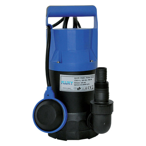 Elettropompa Sommergibile In Pvc 750 Watt - 13000 Litri/H - Hp 1,0 - Fluxy