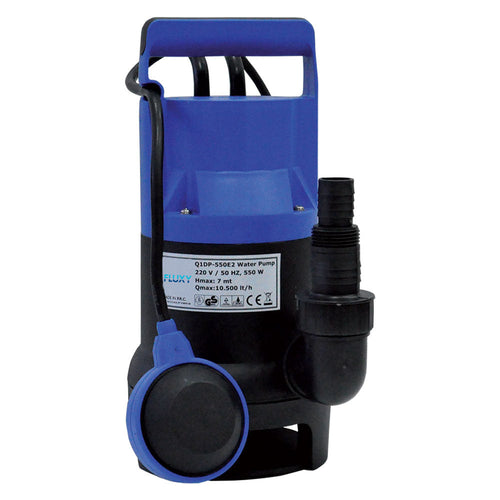 Elettropompa Sommergibile In Pvc 750 Watt - 13000 Litri/H - Hp 1,0 - Fluxy