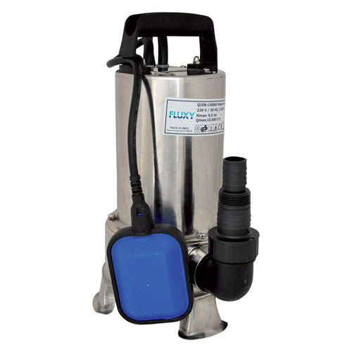 Elettropompa Sommergibile Inox 1100 Watt - 15000 Litri/H - Hp 1,5 - Fluxy