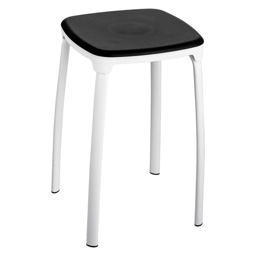 Sgabello Da Bagno Seduta Bianca