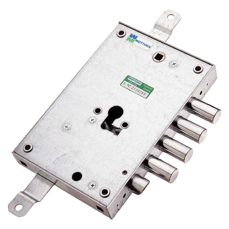Serratura Da Applicare Triplice Per Porte Blindate Art. 85.571 Dx E 63 - Mm 206 X 136 - Mottura