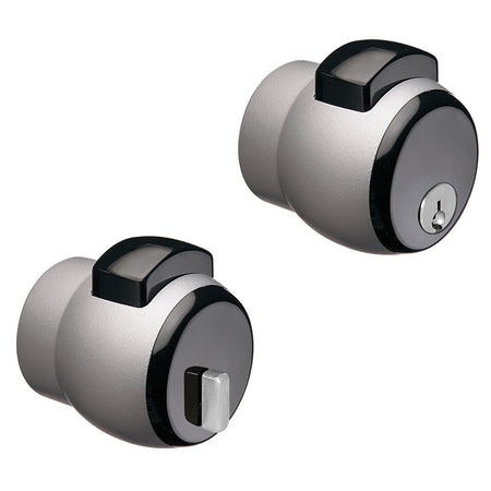 Pomolo Premi/Apri 'Nova N.13' Verniciato Nero/Pulsante Nero - Meroni