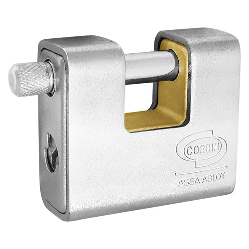 Lucchetto Corazzato Mm 91 - Cifratura Unica (2 Chiavi) - Corbin