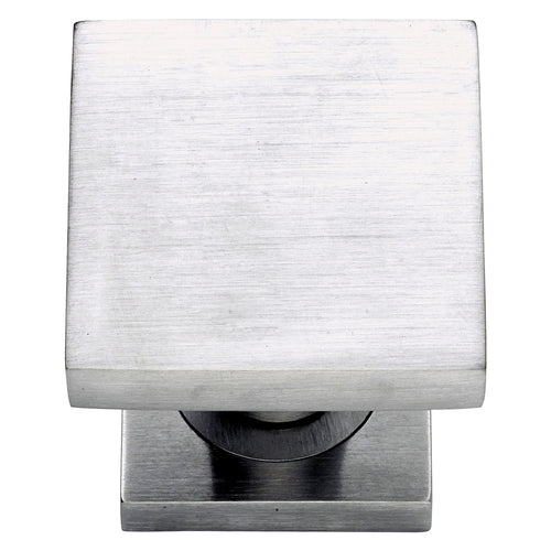 Pomolo Quadro Asti Cromo Satinato - Forme