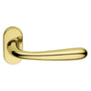 Maniglia Porta Blindata Rosetta Ovale 'Goccia' Dx - Cromo Satinato - Forme