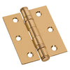 Cerniera Con Cuscinetti Bronzata Mm 100 X 75 - Sp.3- 2 Pezzi