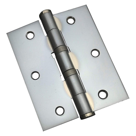 Cerniera Con Cuscinetti Cromo Satinato Mm 100 X 90 - Sp.3