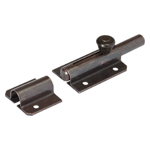Catenaccio Trasversale Asta Tonda Art.216 Mm 120 - Acciaio Bronzato- 10 Pezzi - Aldeghi Luigi