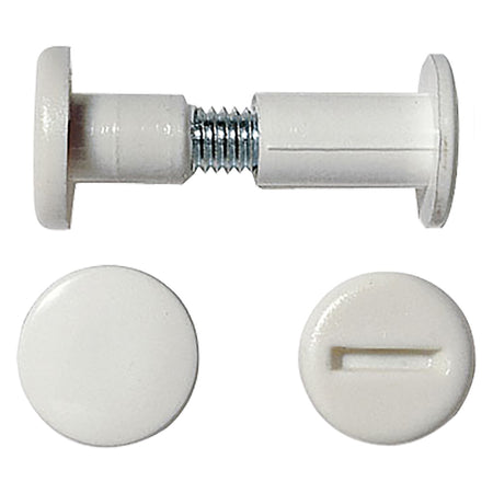 Giunzione Per Mobili Mm 48Ã·58 - Col. Bianco- 500 Pezzi